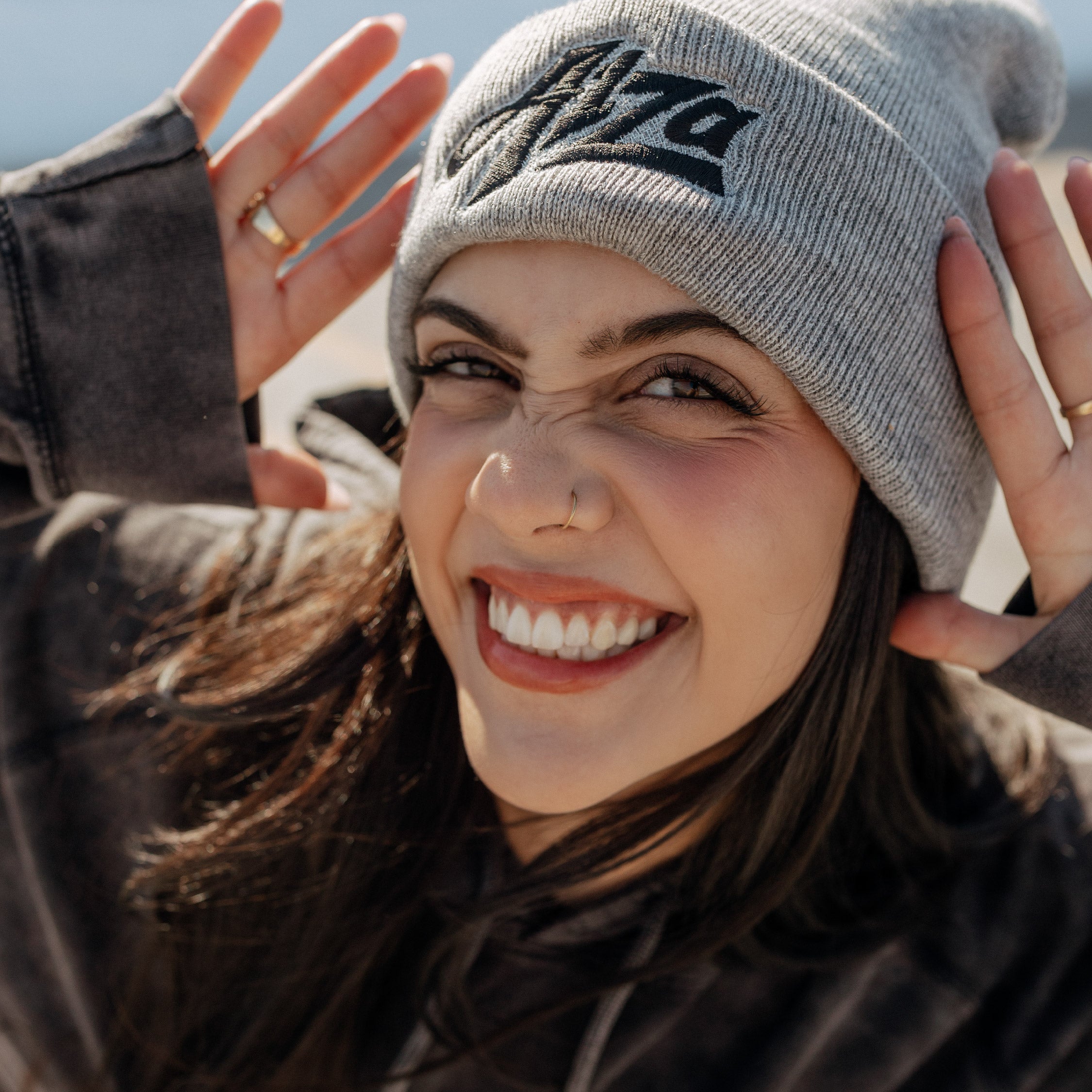 Gray Logo Beanie